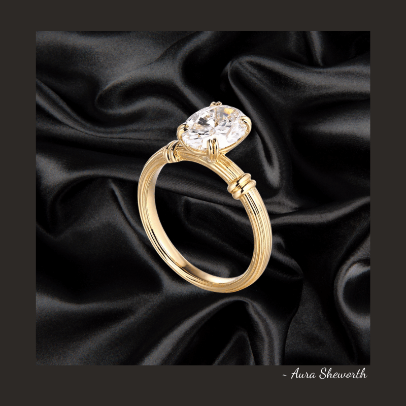 Lab-Grown Solitaire Ring | IGI D/VVS1 | Hypoallergenic Engagement Jewelry for Weddings & Daily Wear Oval