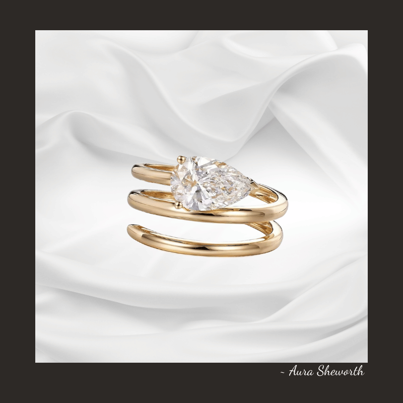 Pear Lab-Grown Solitaire Ring | IGI D/VVS1 | Hypoallergenic Engagement Jewelry for Weddings & Daily Wear