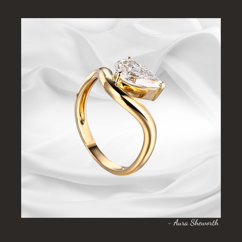 Lab-Grown Solitaire Ring | IGI D/VVS1 | Hypoallergenic Engagement Jewelry for Weddings & Daily Wear Pear Shape