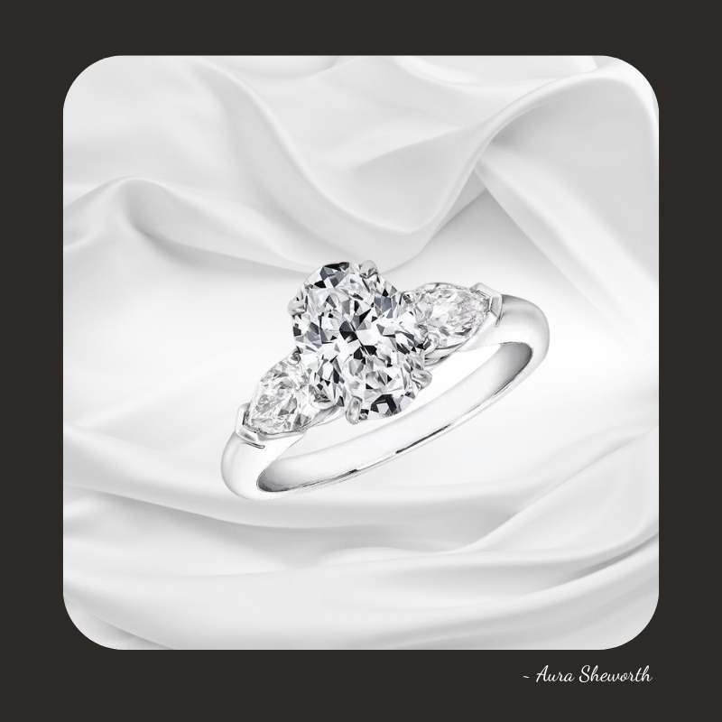 Lab-Grown Halo Ring | IGI D/VVS1 | Hypoallergenic Engagement Jewelry for Weddings & Daily Wear Oval