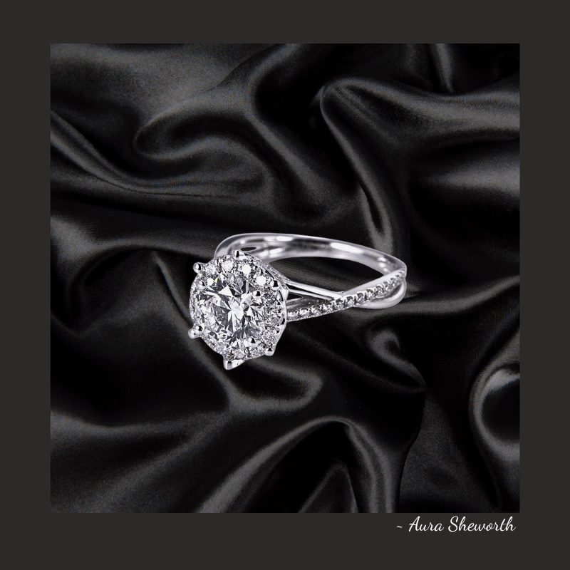 Lab-Grown Halo Ring | IGI D/VVS1 | Hypoallergenic Engagement Jewelry for Weddings & Daily Wear Round