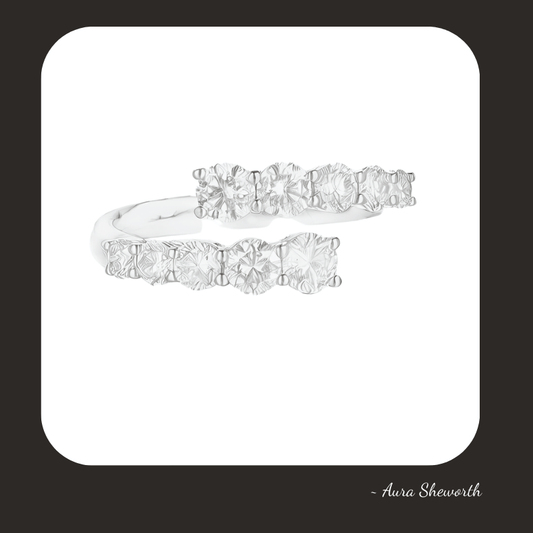 Lab-Grown 3 cts Cluster Ring Setting Hypoallergenic Engagement Jewelry for Weddings & Daily Wear Cluster