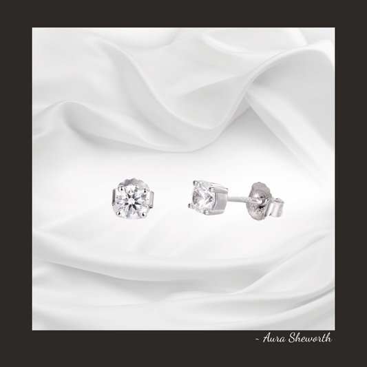 Stud Lab-Grown Diamond Earrings | Hypoallergenic & Eco-Friendly | Wedding Gifts & Everyday Luxury