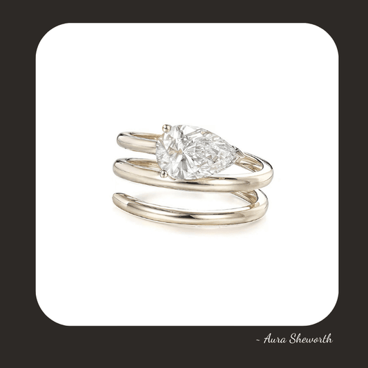 Pear Lab-Grown Solitaire Ring | IGI D/VVS1 | Hypoallergenic Engagement Jewelry for Weddings & Daily Wear
