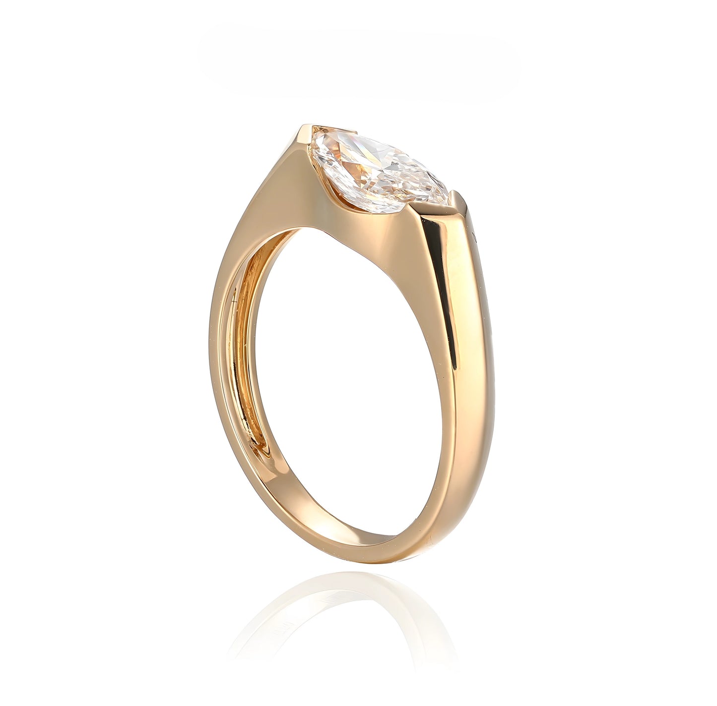 Lab-Grown Solitaire Ring | IGI D/VVS1 | Hypoallergenic Engagement Jewelry for Weddings & Daily Wear Marquise