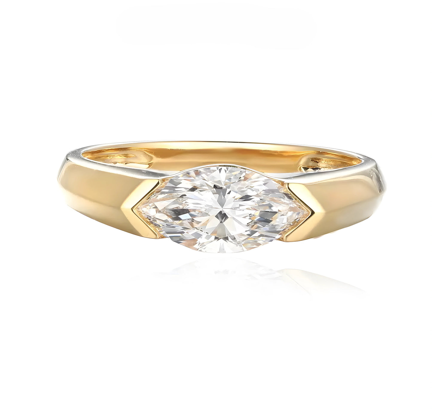 Lab-Grown Solitaire Ring | IGI D/VVS1 | Hypoallergenic Engagement Jewelry for Weddings & Daily Wear Marquise