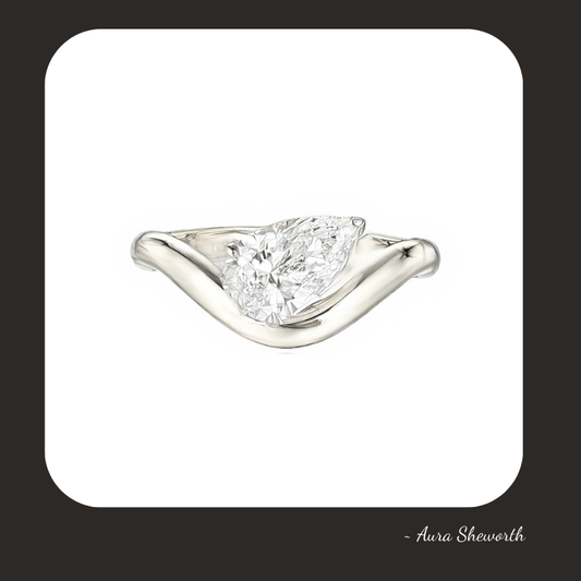 Lab-Grown Solitaire Ring | IGI D/VVS1 | Hypoallergenic Engagement Jewelry for Weddings & Daily Wear Pear Shape