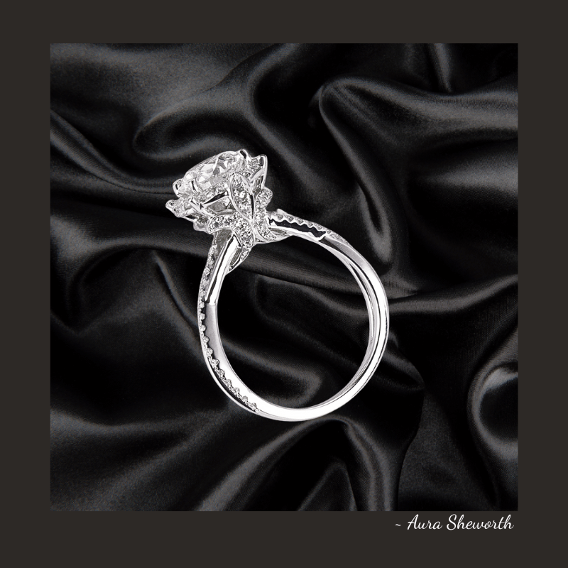 Lab-Grown Halo Ring | IGI D/VVS1 | Hypoallergenic Engagement Jewelry for Weddings & Daily Wear Round
