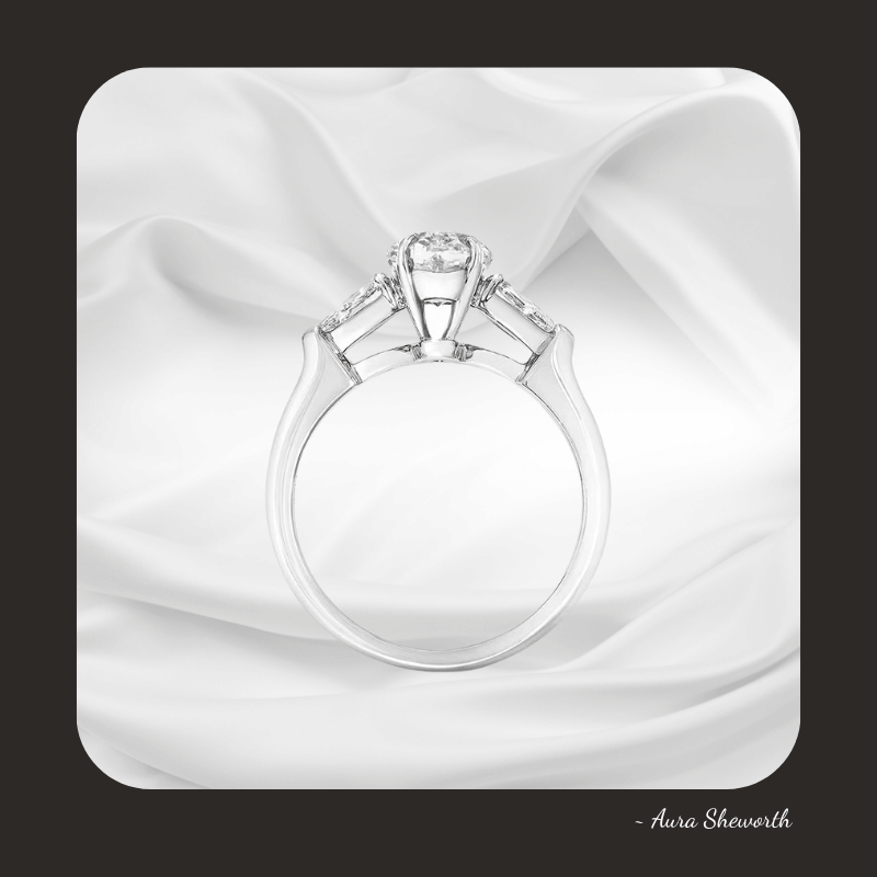Lab-Grown Halo Ring | IGI D/VVS1 | Hypoallergenic Engagement Jewelry for Weddings & Daily Wear Oval